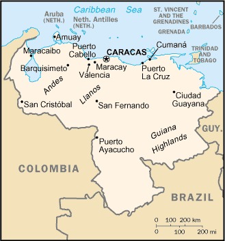 [Map of Venezuela]