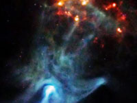 Strange 'hand' in space photographed