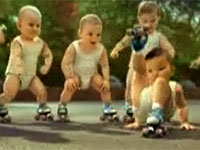 Ad featuring skating babies storms the Web