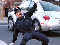 Dancing cop can still stop traffic