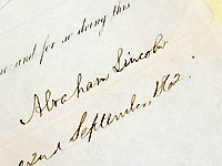 Lincoln document lands in surprising state