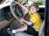 6-year-old takes wheel of runaway pickup