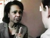 Students' questions stir Condoleezza Rice