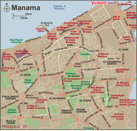 Bahrain City Map