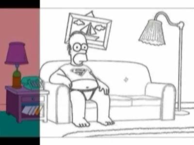 how to draw homer simpson piece