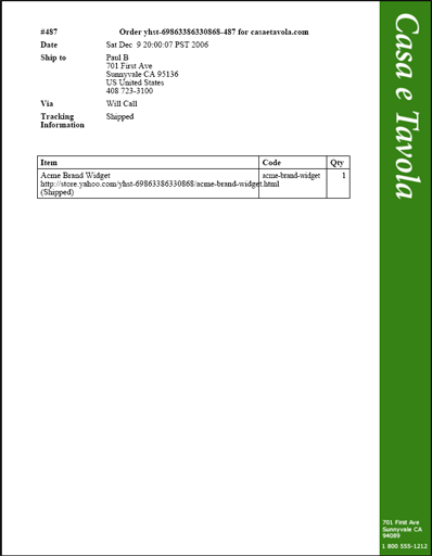 packing slip template word. shows a packing slip which