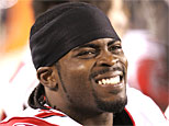 Atlanta Falcons quarterback Michael Vick (AP Photo/Rusty Kennedy)