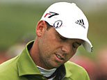 Sergio Garcia of Spain reacts to a missed putt (Andy Lyons/Getty Images)