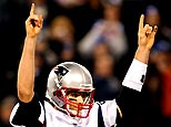 Tom Brady #12 and the New England Patriots celebrates after throwing his 49th touchdown. (Photo by Al Bello/Getty Images)